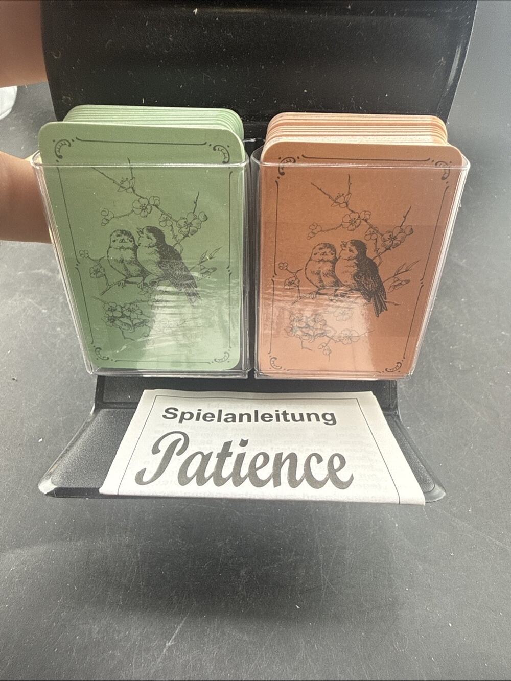 Vintage ASS Altenburger Patience Miniature Playing Cards Travel Set NOS 2 Decks